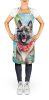 Norwegian Elkhound Luau Apron Cooking Kitchen Server Baking Crafts Gardening for Adult Women Men, Unisex, Large, Multicolor