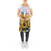 Sunflowers in Watercolor Apron Cooking Kitchen Server Baking Crafts Gardening for Adult Women Men, Unisex, Large, Multicolor