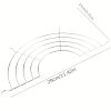 1pc Semicircle Stainless Steel Food Cooling Rack; Frying Rack; Kitchen Tools